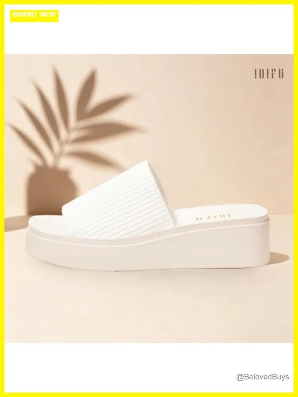 Comfortable Chunky Platform Wedge Sandals Slip On Open Toe Summer Slide